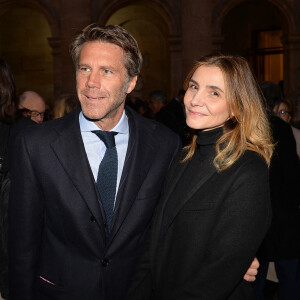 Le prince Emmanuel-Philibert de Savoie et sa femmme Clotilde Courau lors de la cérémonie d'installation de F.Mitterrand à l'académie des Beaux-Arts à Paris. © Veeren/Bestimage