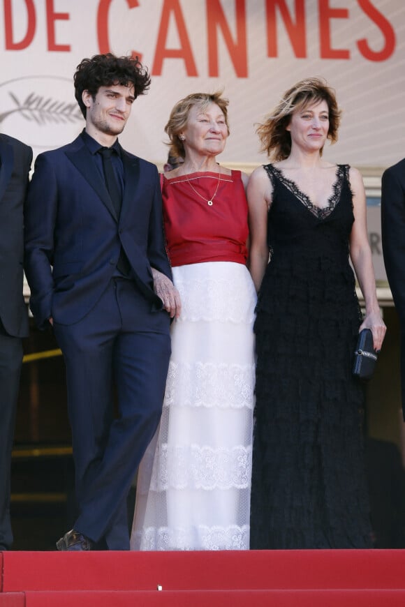 Louis Garrel, Marisa Bruni Tedeschi (Borini) et Valeria Bruni-Tedeschi - Montee des marches du film "Un chateau en Italie" lors du 66 eme Festival du film de Cannes, en 2013.