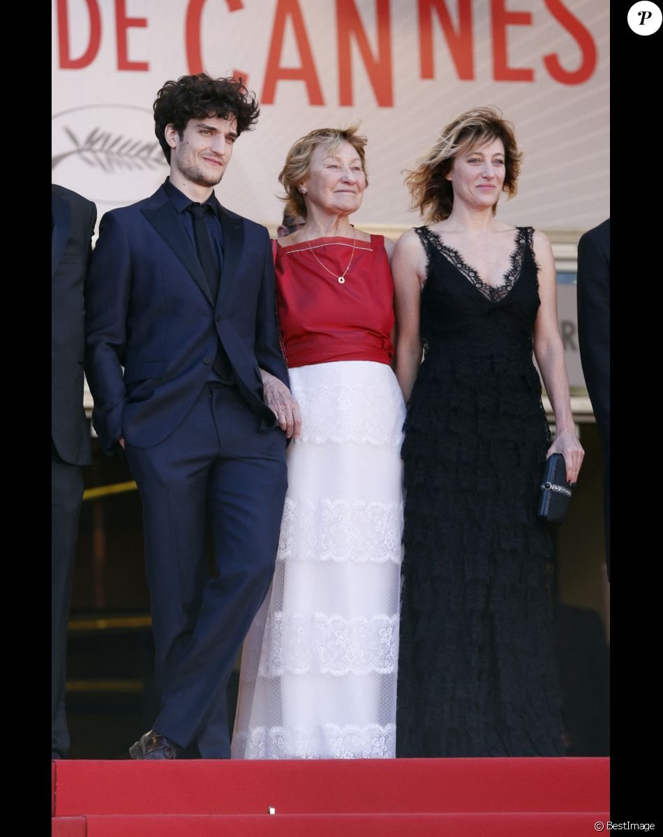 Louis Garrel, Marisa Bruni Tedeschi (Borini) et Valeria Bruni-Tedeschi - Montee des marches du film "Un chateau en Italie" lors du 66 eme Festival du film de Cannes, en 2013.