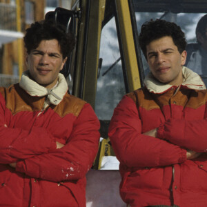 Archives -En France, dans la station de ski d'Avoriaz, Igor Bogdanoff et Grichka Bogdanoff lors du Festival du film fantastique d'Avoriaz le 24 janvier 1983.