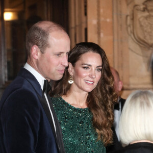 Le prince William et Kate Catherine Middleton - Le duc et la duchesse de Cambridge à leur arrivée au "Royal Variety Performance 2021" au Royal Albert Hall à Londres. Le 18 novembre 2021 