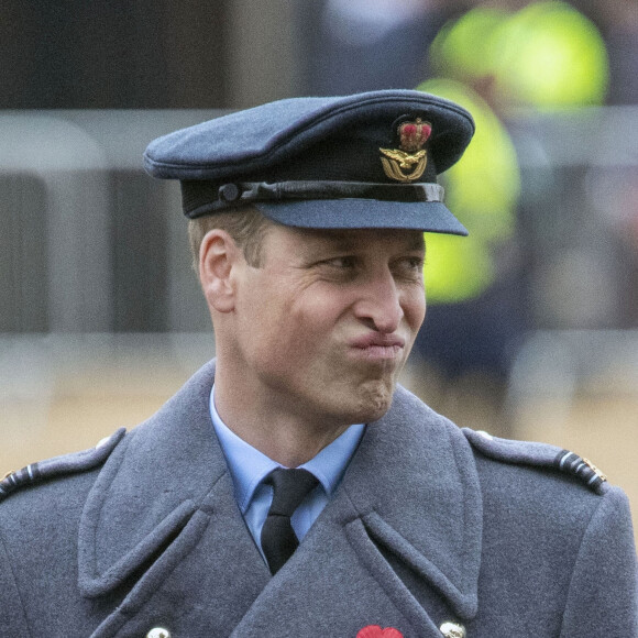 Le prince William, duc de Cambridge, et Catherine (Kate) Middleton, duchesse de Cambridge, lors du "Remembrance Sunday Service" à Londres, le 14 novembre 2021. 
