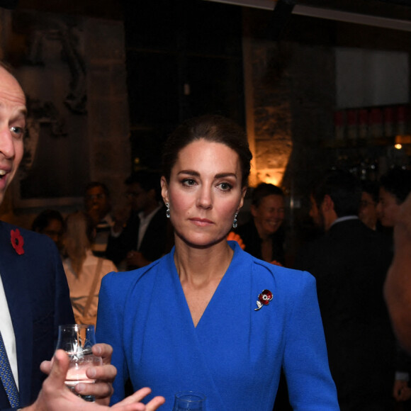 Catherine Kate Middleton et le prince William, duc et duchesse de Cambridge lors de la réception à la distillerie Clydeside à Glasgow pour les gagnants et finalistes du premier prix Earthshot en marge de la COP26 le 1er novembre 2021.
