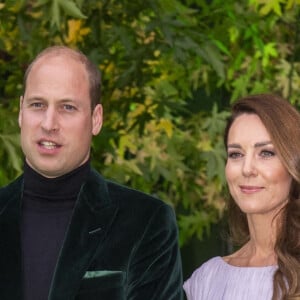 Le prince William, duc de Cambridge et Catherine (Kate) Middleton, duchesse de Cambridge - Première cérémonie de remise des prix Earthshot au Palace Alexandra à Londres le 17 octobre 2021. 