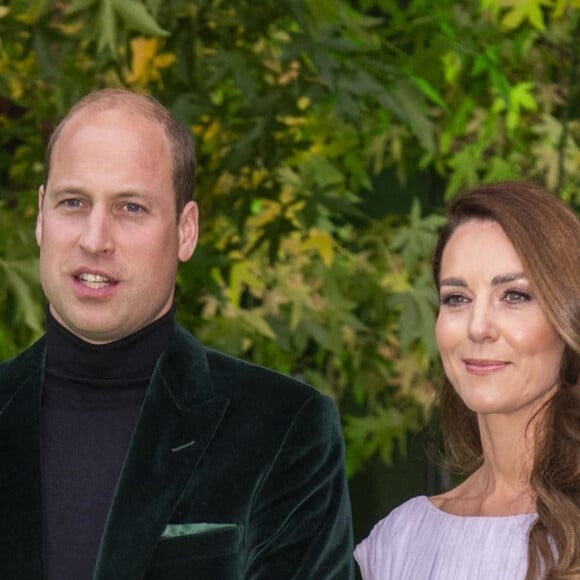 Le prince William, duc de Cambridge et Catherine (Kate) Middleton, duchesse de Cambridge - Première cérémonie de remise des prix Earthshot au Palace Alexandra à Londres le 17 octobre 2021. 