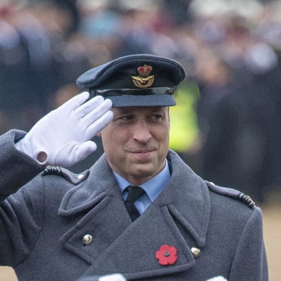 Le prince William, duc de Cambridge, et Catherine (Kate) Middleton, duchesse de Cambridge, lors du "Remembrance Sunday Service" à Londres, le 14 novembre 2021.  Prince William and Catherine Duchess of Cambridge attend Remembrance Sunday service at the Cenotaph in London. 