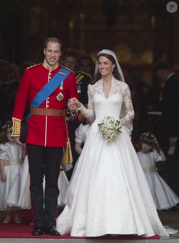 Mariage du prince William et Kate Middleton à l'Abbaye de Westminster, à Londres, le 29 avril 2011.