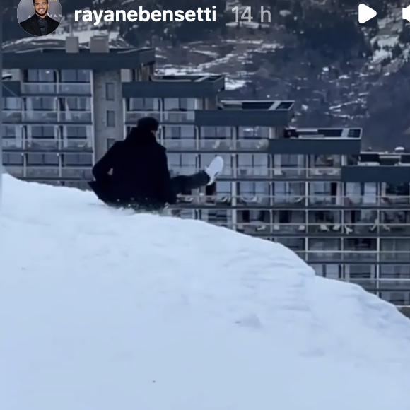 Rayane Bensetti partage des images de son accident en luge à la montagne - Instagram