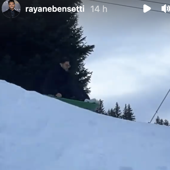 Rayane Bensetti partage des images de son accident en luge à la montagne - Instagram