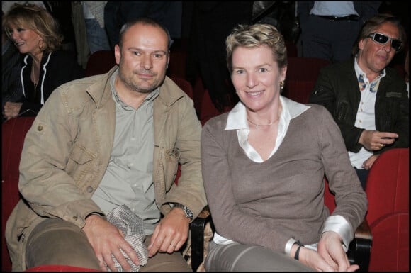 Élise Lucet et son mari Martin Bourgeois - Spectacle "Deuxième couche" de Nicolas Canteloup à l'Olympia