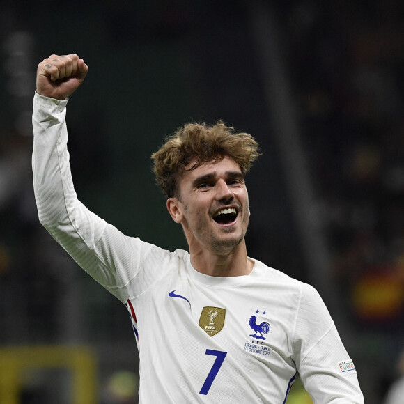 Antoine Griezmann - Football: La France remporte la coupe de la Ligue des Nations en battant l'Espagne 2 buts à 1 à Milan le 10 octobre 2021. © Inside/Panoramic/Bestimage