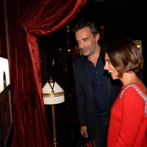 Alessandra Sublet et son ex-mari Clément Miserez - Soirée d'inauguration de l'Hôtel Fouquet's Barrière à Paris le 14 septembre 2017. Embellis, l'Hôtel Fouquet's Barrière Paris et sa célèbre brasserie reviennent sur le devant de la scène et illumineront Paris. © Rachid Bellak/Bestimage