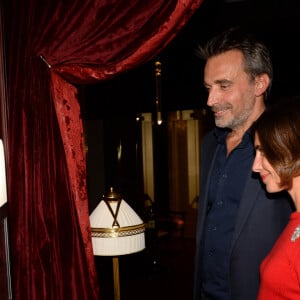 Alessandra Sublet et son mari Clément Miserez - Soirée d'inauguration de l'Hôtel Fouquet's Barrière à Paris le 14 septembre 2017. © Rachid Bellak/Bestimage