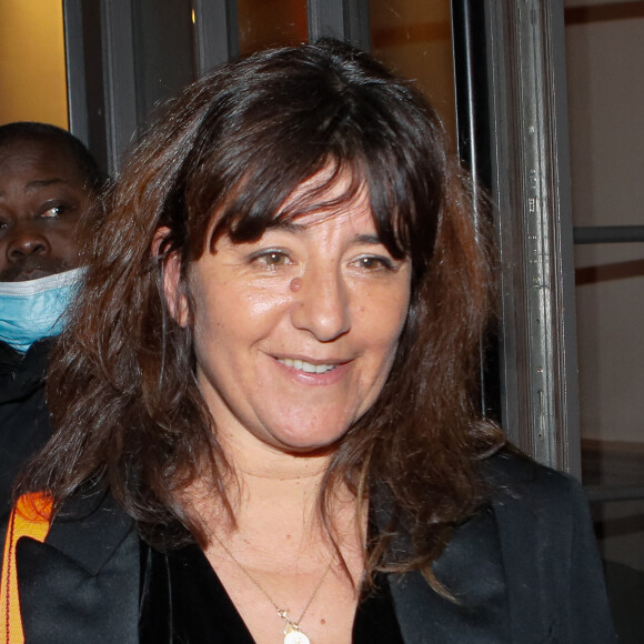Exclusif - Romane Bohringer arrivant à la soirée des révélations des César 2022 à L'Élysée Montmartre à Paris le 10 janvier 2022. © Christophe Clovis / Bestimage