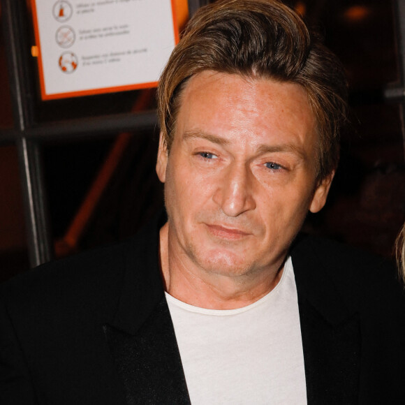 Exclusif - Benoît Magimel arrivant à la soirée des révélations des César 2022 à L'Élysée Montmartre à Paris le 10 janvier 2022. © Christophe Clovis / Bestimage