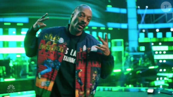 Snoop Dogg très ému sur le plateau de l'émission "The Voice". Le 19 avril 2021 