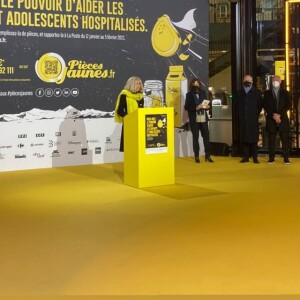 Brigitte Macron à l'occasion du lancement de la campagne 2022 des Pièces Jaunes.