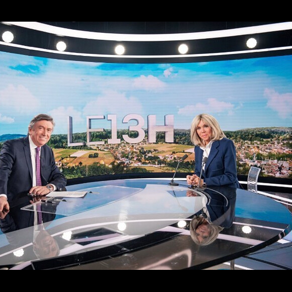 Brigitte Macron sur le plateau du JT de 13H de TF1