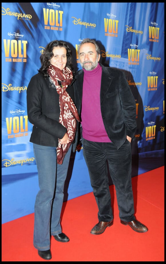 Antoine Duléry et Pascale Pouzadoux - Première du film "Volt".