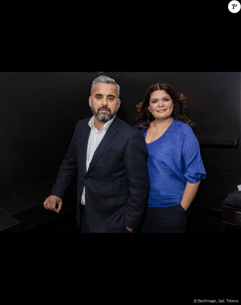 Exclusif - Alexis Corbière et sa femme Raquel Garrido - TPMP (Touche Pas à Mon Poste) présenté par Cyril Hanouna, diffusée en direct le 21 Septembre 2021 sur C8 - Paris le 21 Septembre 2021 © Jack Tribeca / Bestimage
