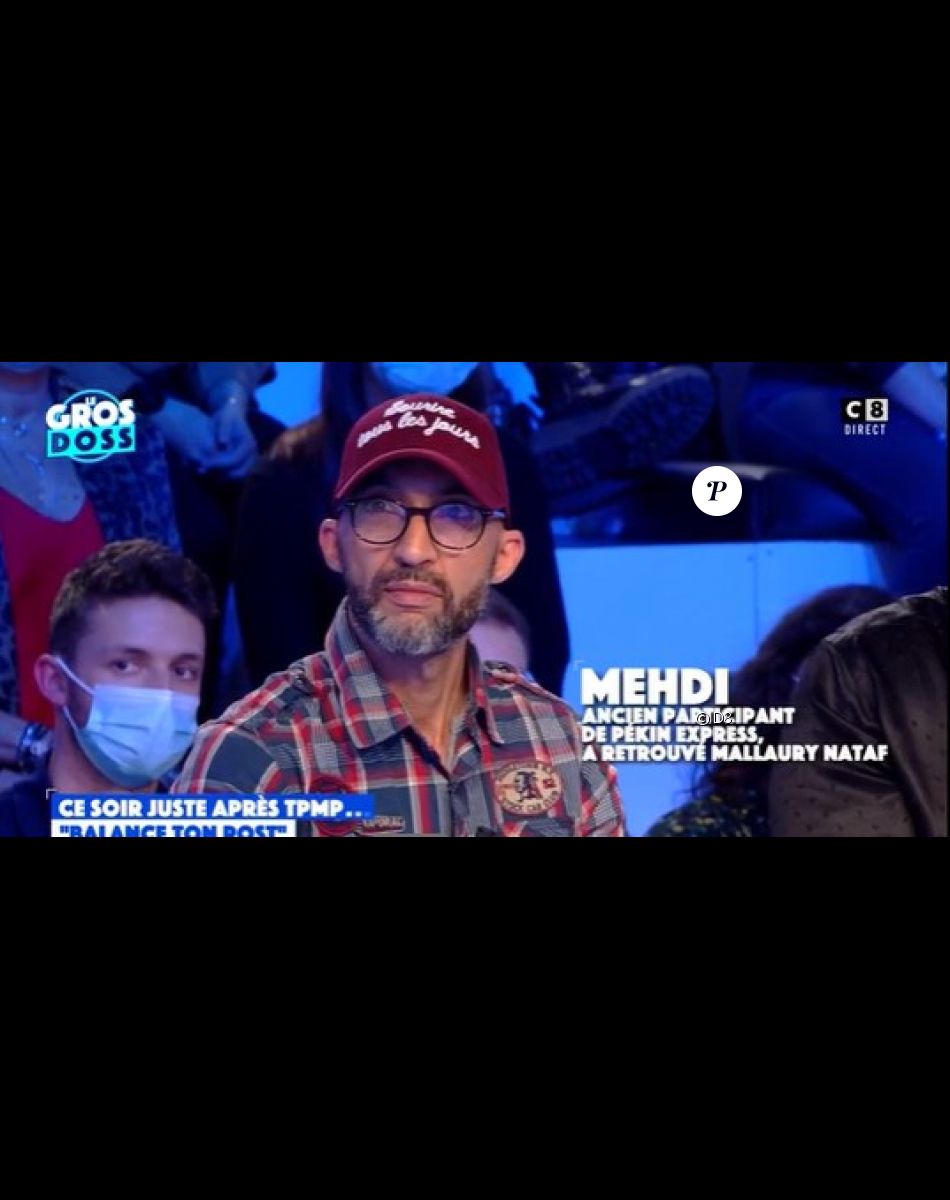 Medhi (Pékin Express) évoque Mallaury Nataf dans l'émission "Touche pas mon poste", sur C8.