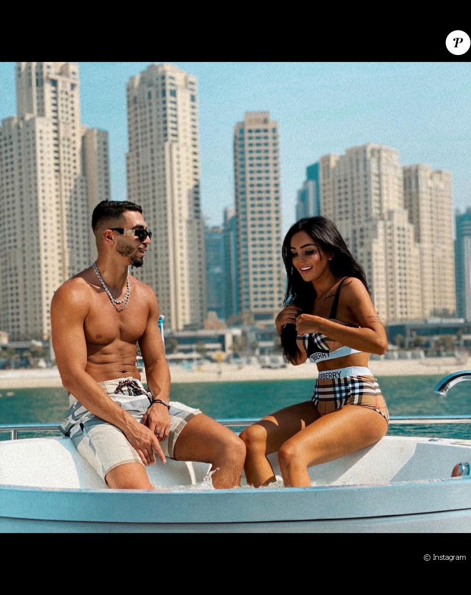 Fidji Ruiz en couple avec son amoureux Anas, charmant brun qui évolue comme rappeur à Dubaï.