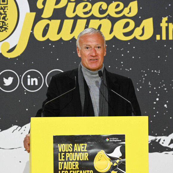 Didier Deschamps - Lancement de l'Opération Pièces Jaunes à La Poste Centrale du Louvre à Paris. Le 12 janvier 2022 © Coadic Guirec / Bestimage