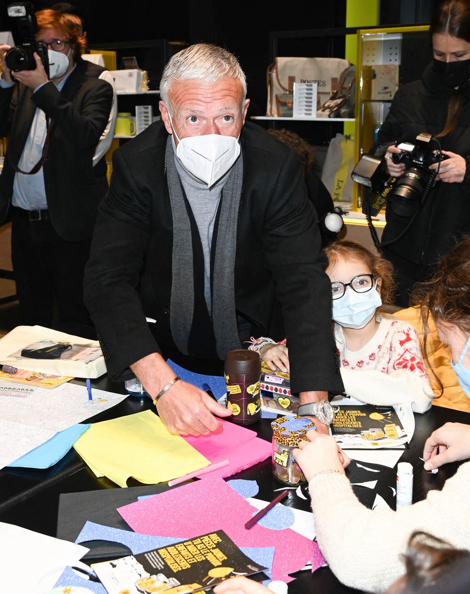 Didier Deschamps - Lancement de l'Opération Pièces Jaunes à La Poste Centrale du Louvre à Paris. Le 12 janvier 2022 © Coadic Guirec / Bestimage