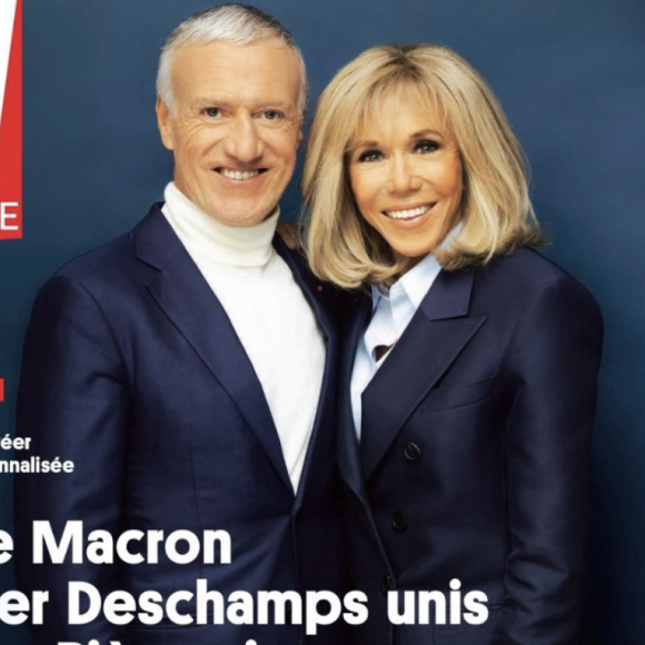 Brigitte Macron et Didier Deschamps font la couverture du nouveau numéro du magazine TV Magazine paru le 14 janvier 2022