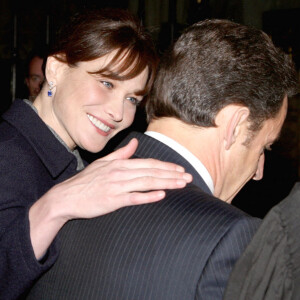 Nicolas Sarkozy et Carla Bruni à Londres en mars 2008.