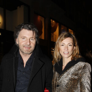 Exclusif - Philippe Lellouche et sa compagne Vanessa Boisjean - Avant-première du film "L'amour c'est mieux que la vie" au cinéma UGC Normandie à Paris. Le 17 janvier 2022. © Denis Guignebourg/Bestimage