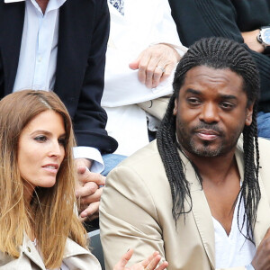 Anthony Kavanagh et sa femme Alexandra - People dans les tribunes des Internationaux de France de tennis de Roland Garros à Paris. Le 31 mai 2015.