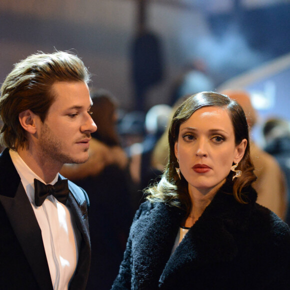 Gaspard Ulliel et sa compagne Gaëlle - Arrivées et sorties de la 40ème cérémonie des César au théâtre du Châtelet à Paris. Le 20 février 2015 