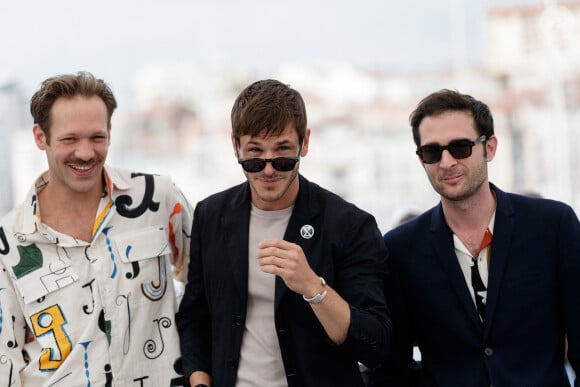 Paul Hamy, Gaspard Ulliel, Arthur Harari au photocall du film Sibyl lors du 72ème Festival International du film de Cannes. Le 25 mai 2019 © Jacovides-Moreau / Bestimage 