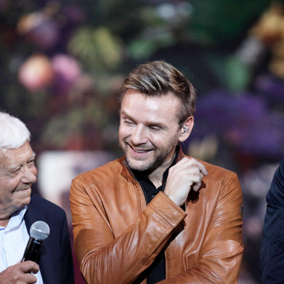 Exclusif - Raymond Plaza, le père de Stéphane, Jeanfi Janssens, Marc Lavoine - Surprises - Enregistrement de l'émission "La Chanson secrète 10" diffusée sur TF1 le 22 janvier 2022 © Jacovides-Moreau / Bestimage