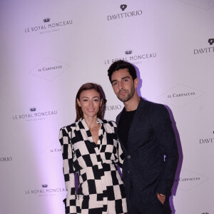 Rachel Legrain-Trapani (Miss France 2007) et son compagnon Valentin Léonard - Inauguration du restaurant italien gastronomique "Il Carpaccio" au Royal Monceau à Paris le 6 octobre 2021.