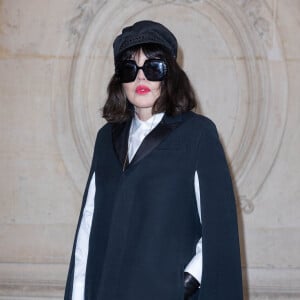 Isabelle Adjani lors du photocall du défilé Dior Haute Couture Printemps/Été 2022 dans le cadre de la Fashion Week de Paris, France, le 24 janvier 2022. © Rindoff-Borde/Bestimage 