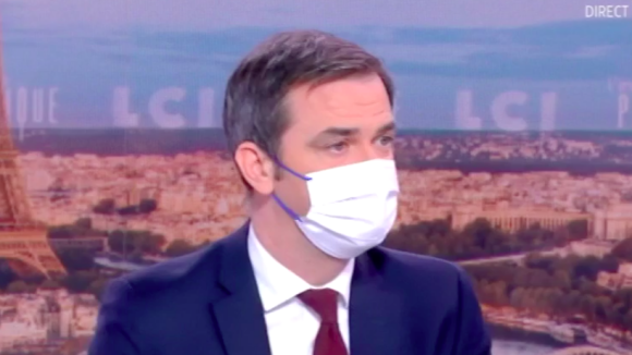 Extrait de l'émission L'Interview politique (LCI) présentée par Elisabeth Martichoux avec le ministre de la Santé et des Solidarités Olivier Véran