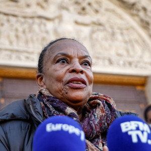 Premier déplacement de Christian Taubira à Saint-Denis. L'ancienne ministre de la Justice envisage d'être candidate à l'élection présidentielle de 2022