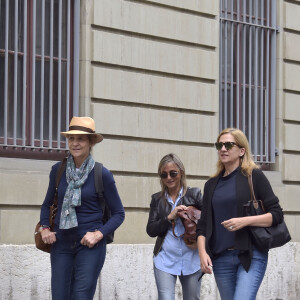 Les infantes Elena de Borbon et la princesse Cristina d'Espagne - La famille royal d'Espagne à Genève, Suisse, pour les 18 ans de Juan Valentin Urdangari, le 30 septembre 2017.