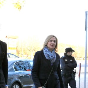 L'infante Cristina d'Espagne et son mari Inaki Urdangarin - Arrivées des différents protagonistes au tribunal de Palma de Majorque dans le cadre du procès "Case Noos". Le 2 mars 2016