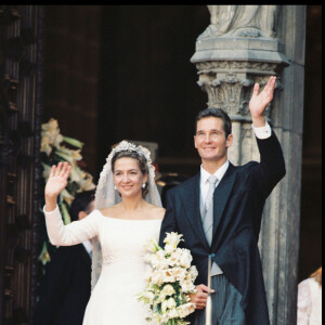 Mariage de l'infante Cristina d'Espagne et d'Inaki Urgangarin à la cathédrale de Barcelone en 1997.