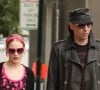 Marilyn Manson et Evan Rachel Wood se rendent sur le tournage de la série Mildred Pierce à New York en 2010.