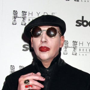 Marilyn Manson lors de l'évènement "Black Heart Ball" à Las Vegas, le 15 février 2015. 