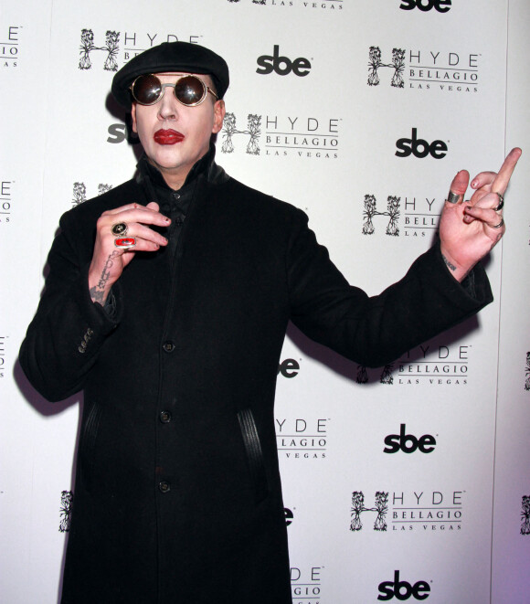 Marilyn Manson lors de l'évènement "Black Heart Ball" à Las Vegas, le 15 février 2015. 