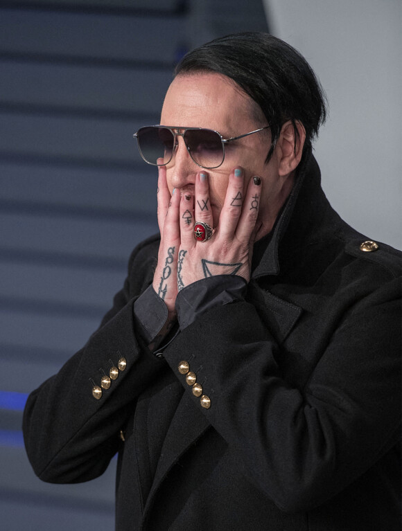 Marilyn Manson à la soirée Vanity Fair Oscar Party à Beverly Hills © Prensa Internacional via ZUMA Wire / Bestimage 