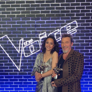 Florent Pagny et Marghe, lauréate de l'émission The Voice 2021. Mai 2021.