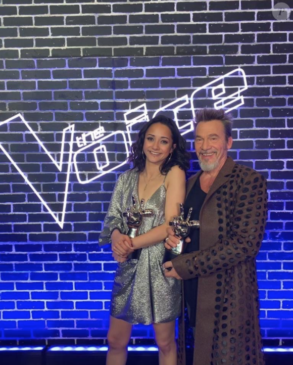 Florent Pagny et Marghe, lauréate de l'émission The Voice 2021. Mai 2021.