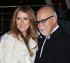 Céline Dion et son mari René Angélil arrivent à l'enregistrement de l'émission "Vivement dimanche" au studio Gabriel à Paris