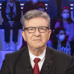 Jean-Luc Mélenchon - Enregistrement de l'émission "Face à Baba, Spéciale Jean-Luc Mélenchon", présentée par Cyril Hanouna et diffusée en direct le 27 janvier sur C8